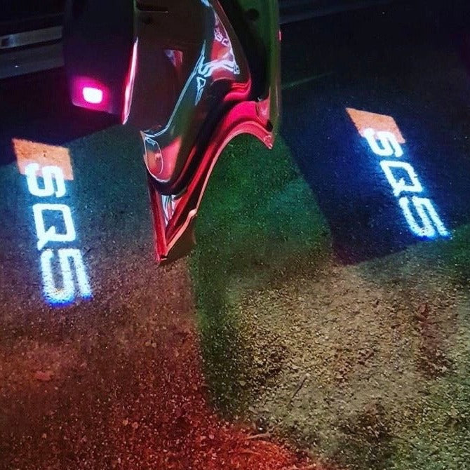 AUDI SQ5 LOGO PROJECTOT LIGHTS Nr.58 (quantity 1 = 2 Logo Films /2 door lights)