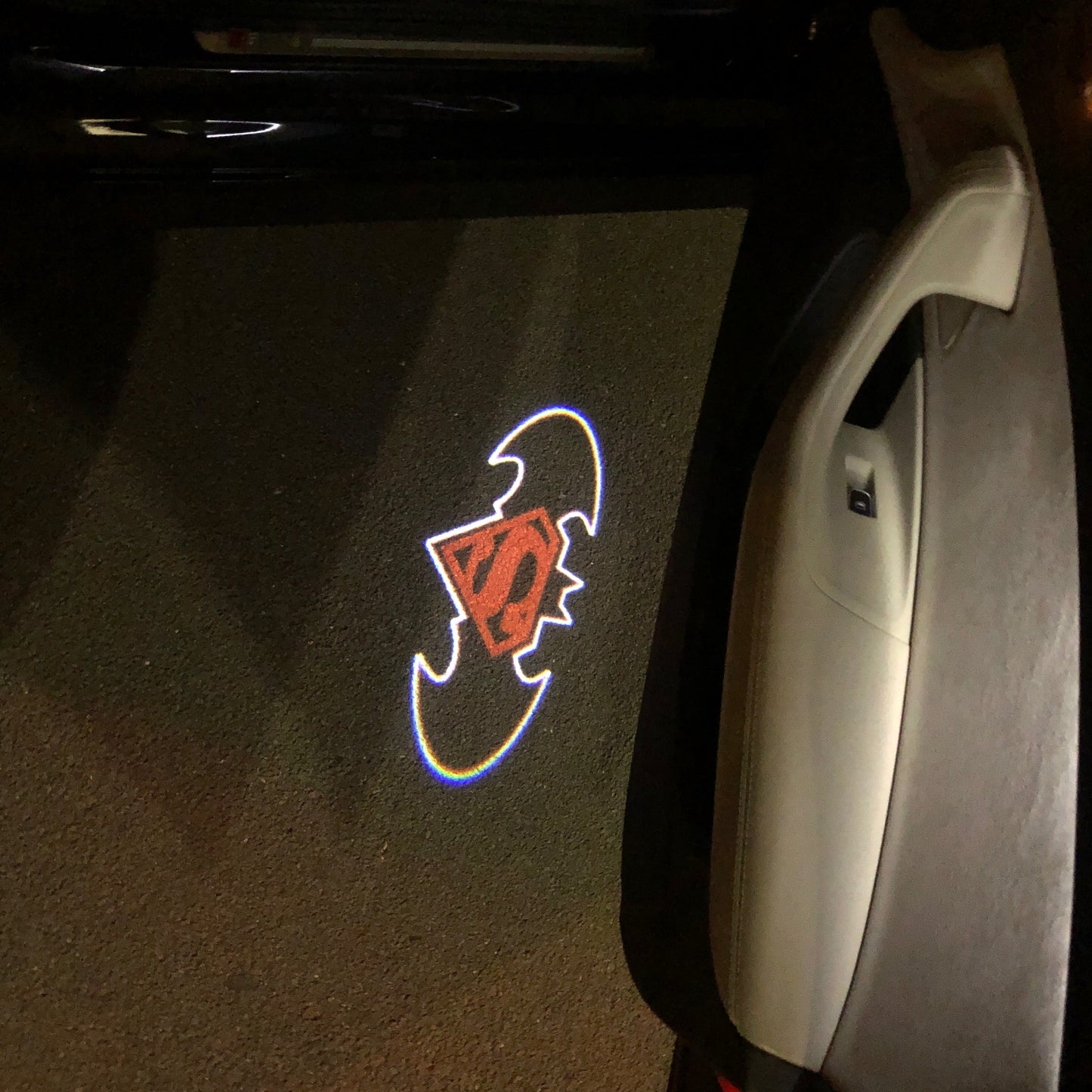 Batman Logo door lights Nr.242 (quantity 1 = 2 Logo Films /2 door lights)DC Heroes Logo