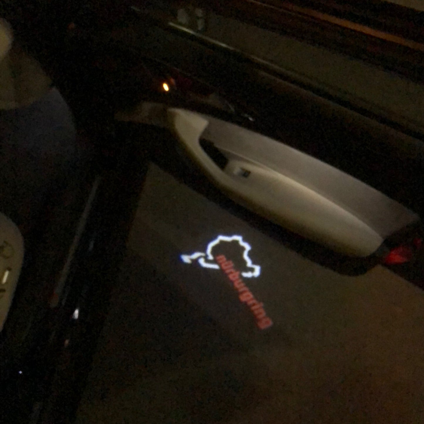 Nürburgring Logo door lights Nr.192 (quantity 1 = 2 Logo Films /2 door lights)Automobile Racing & Culture