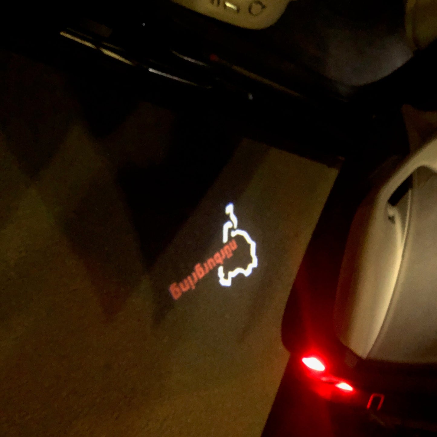 Nürburgring Logo door lights Nr.192 (quantity 1 = 2 Logo Films /2 door lights)Automobile Racing & Culture
