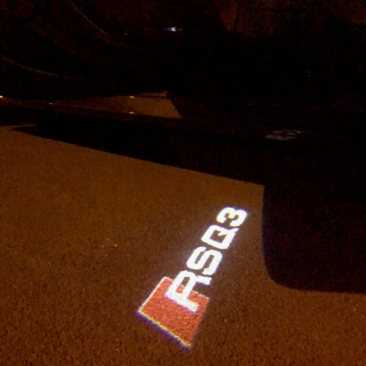 AUDI RSQ3 LOGO PROJECTOT LIGHTS Nr.60 (quantity 1 = 2 Logo Films /2 door lights)
