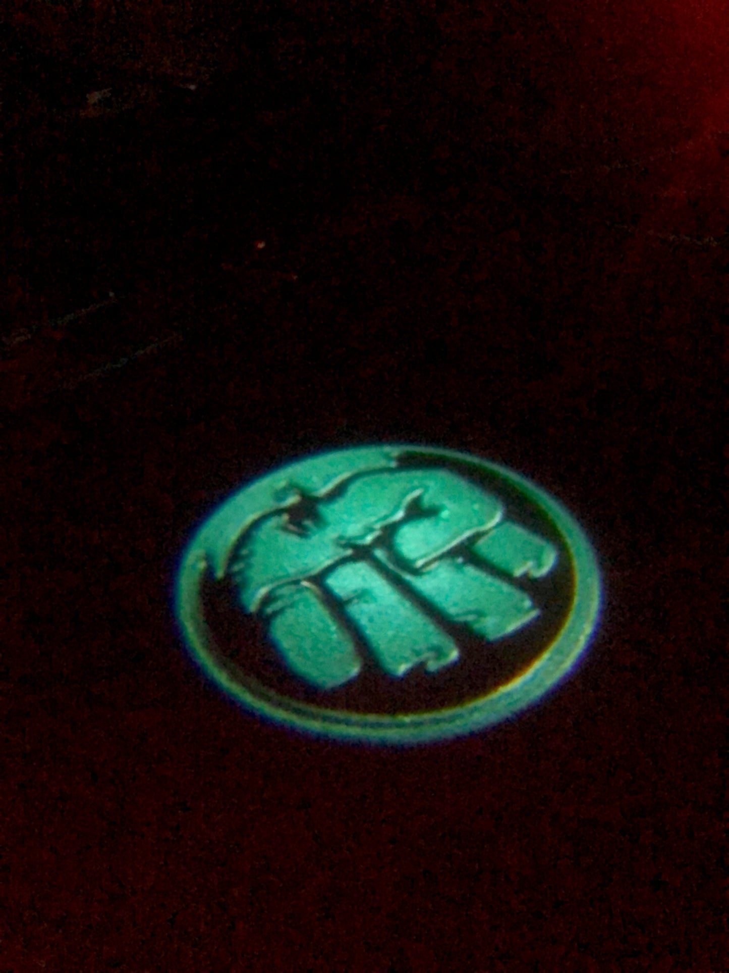 HULK Logo door lights Nr.212 (quantity 1 = 2 Logo Films /2 door lights)Marvel Heroes Logo