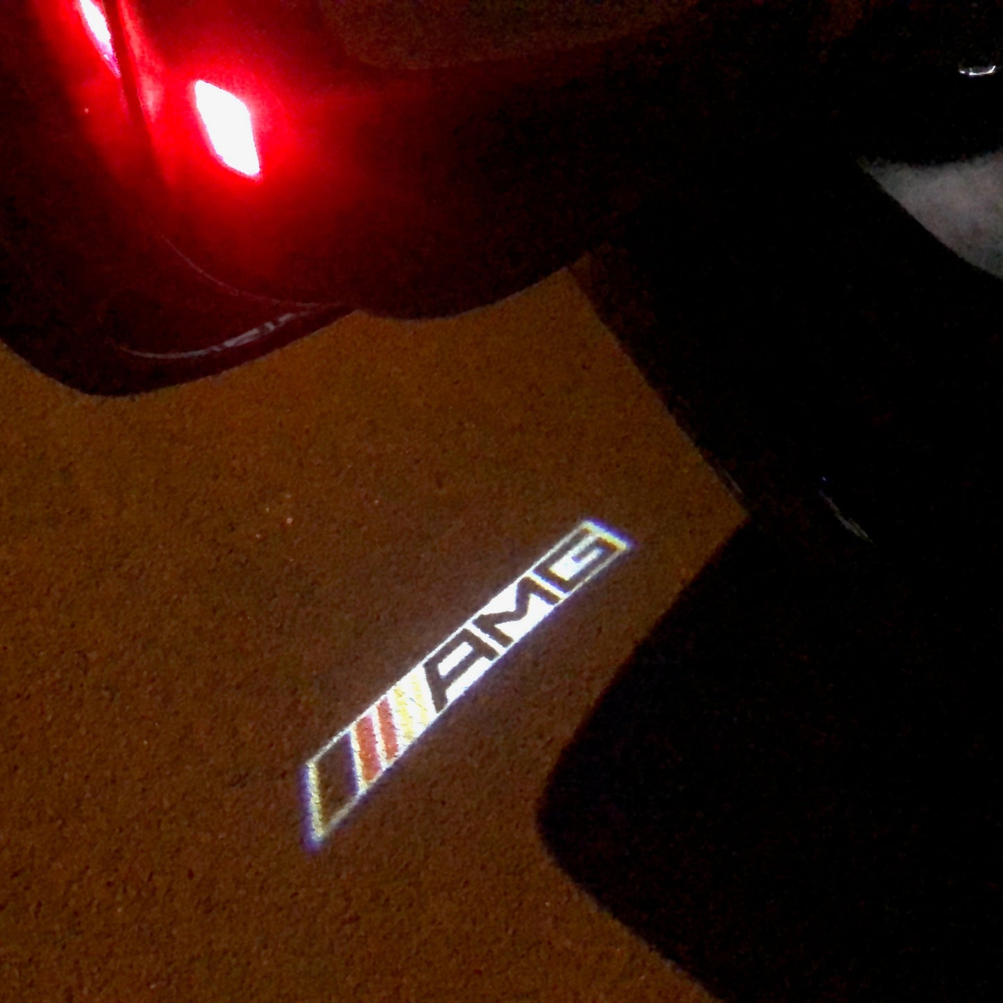 MERCEDES BENZ AMG LOGO PROJECTOT LIGHTS Nr.16 (quantity 1 = 1 sets/2 door lights)