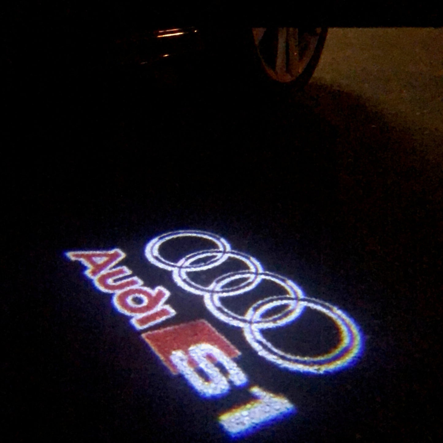 AUDI S1 LOGO PROJECTOT LIGHTS Nr.320 (quantity 1 = 2 Logo Films /2 door lights)