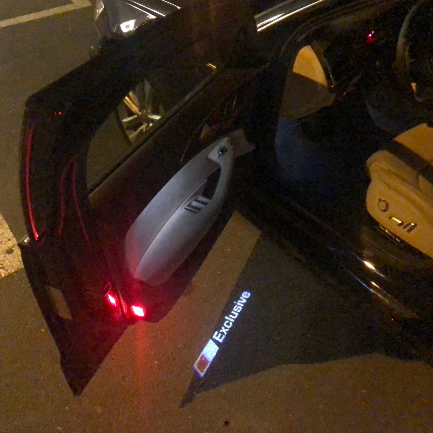 AUDI EXCLUSIVE LOGO PROJECTOT LIGHTS Nr.74 (quantity 1 = 2 Logo Films /2 door lights)