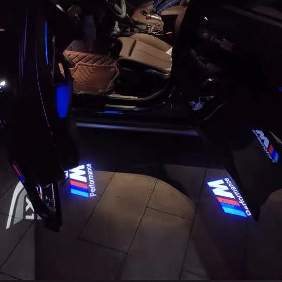 BMW M PERFORMACE LOGO PROJECTOT LIGHTS Nr.10 (quantity 1 = 1 sets/2 door lights)