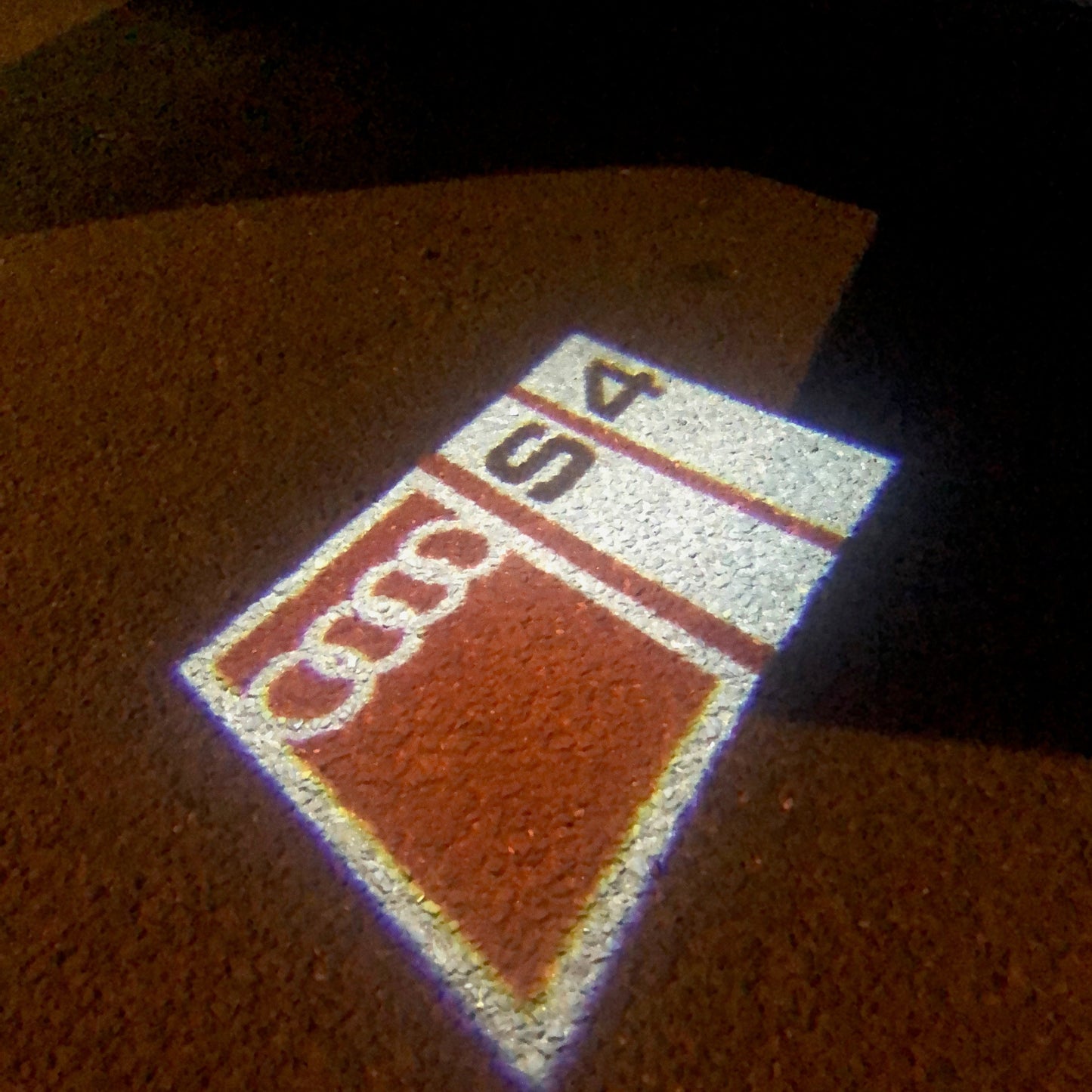 AUDI S4 LOGO PROJECTOT LIGHTS Nr.151 (quantity 1 = 2 Logo Films /2 door lights)