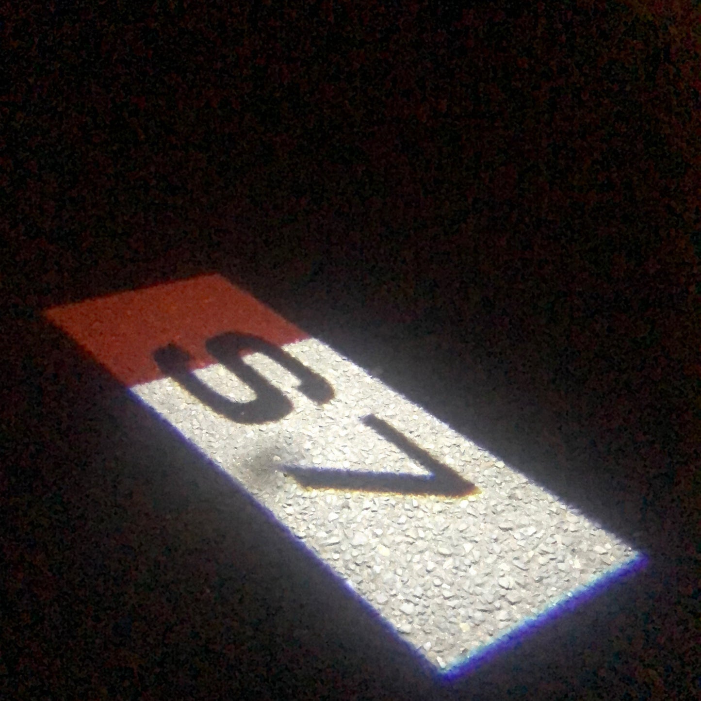 AUDI S7 LOGO PROJECTOT LIGHTS Nr.134 (quantity 1 = 2 Logo Films /2 door lights)