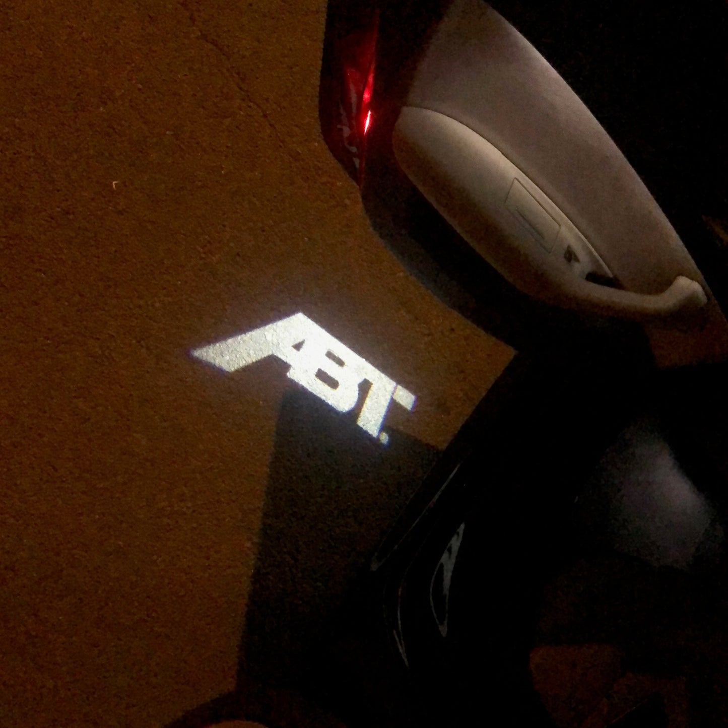 AUDI ABT LOGO PROJECTOT LIGHTS Nr.122 (quantity 1 = 2 Logo Film & 2 door lights)