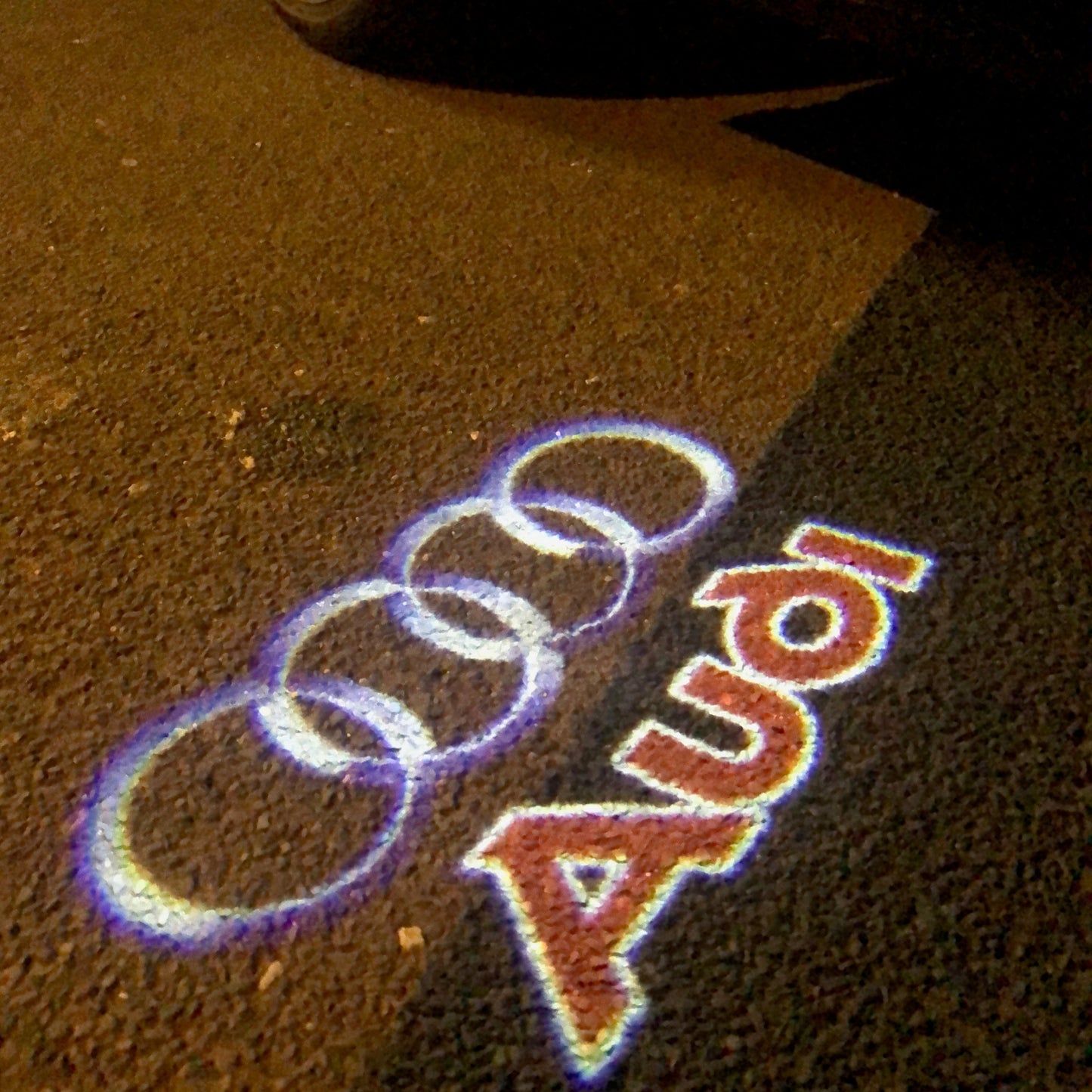 AUDI Original LOGO PROJECTOT LIGHTS Nr.009 (quantity 1 = 2 Logo Films /2 door lights)