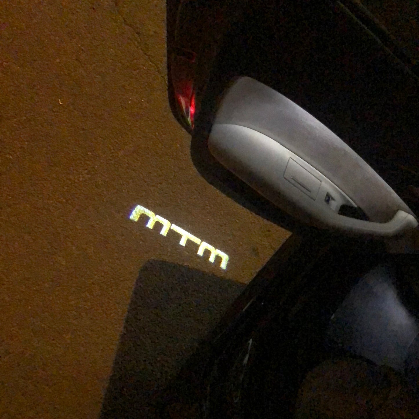 AUDI MTM LOGO PROJECTOT LIGHTS Nr.84 (quantity 1 = 2 Logo Films /2 door lights)