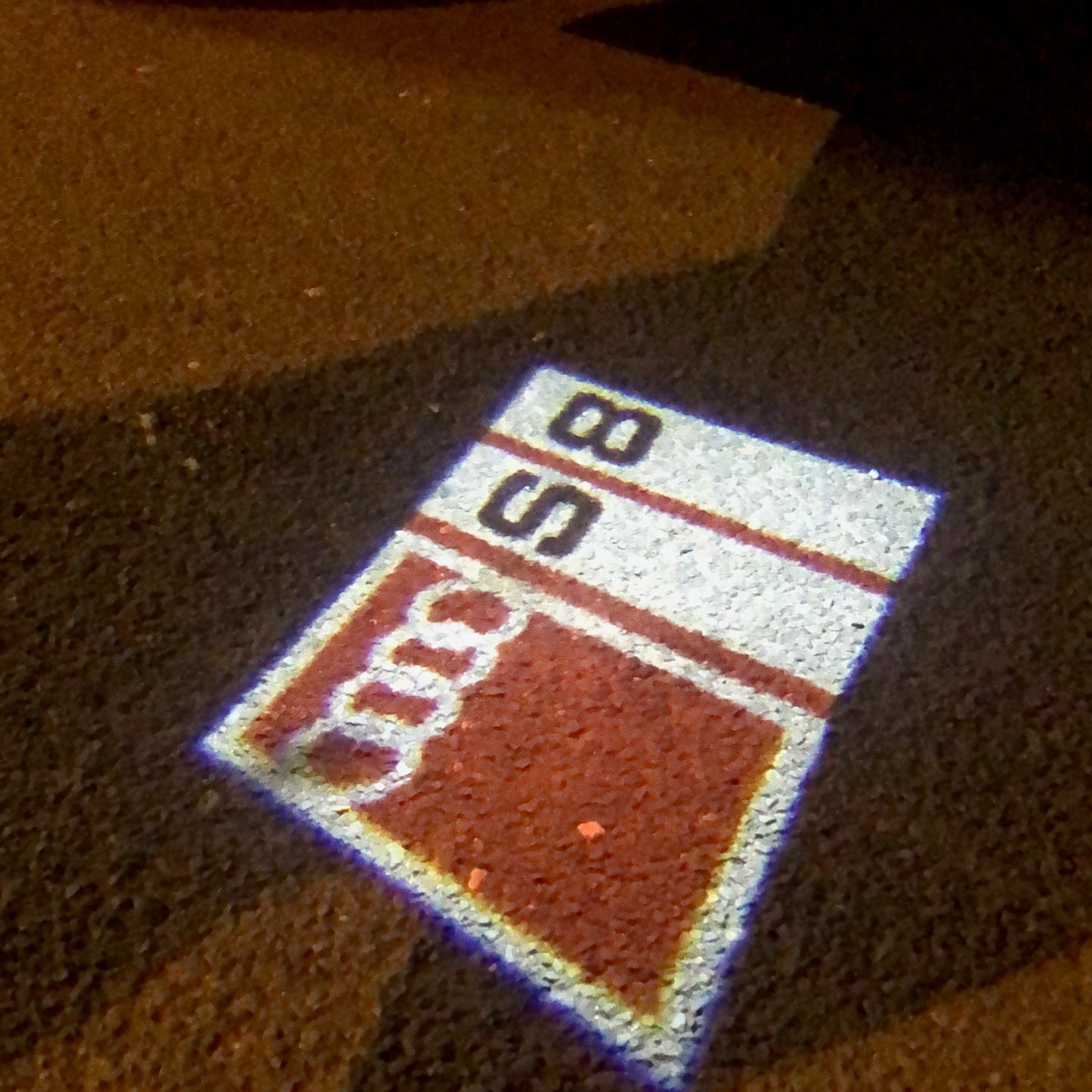AUDI S8 LOGO PROJECTOT LIGHTS Nr.149 (quantity 1 = 2 Logo Films /2 door lights)