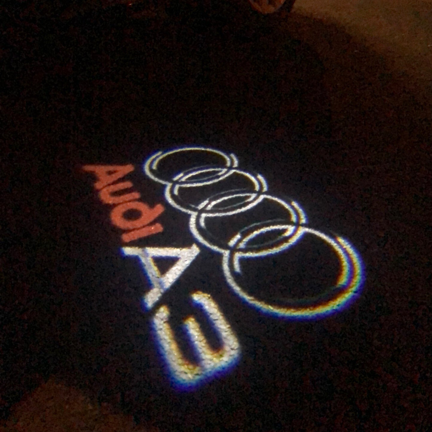 AUDI A3 LOGO PROJECTOT LIGHTS Nr.41 (quantity 1 = 2 Logo Films /2 door lights)