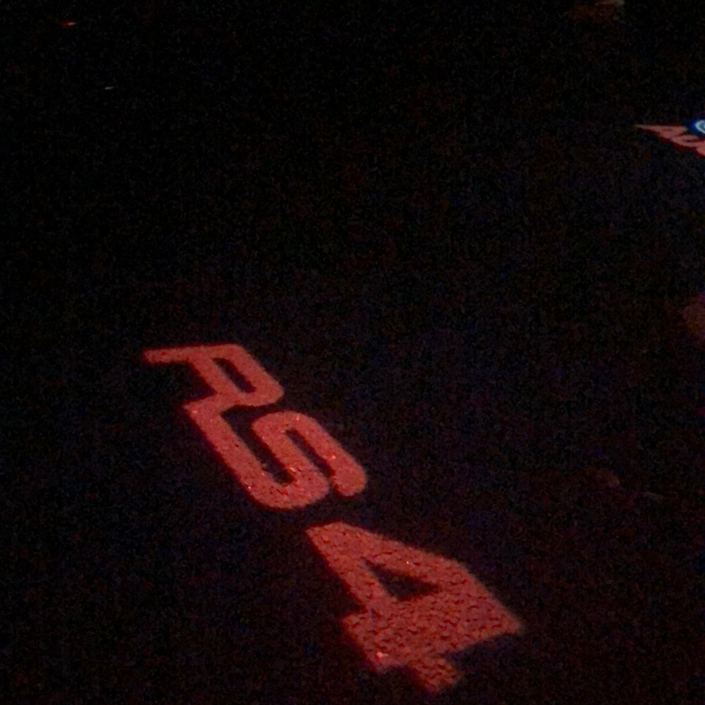 AUDI RS4 LOGO PROJECTOT LIGHTS Nr.140 (quantity 1 = 2 Logo Films /2 door lights)