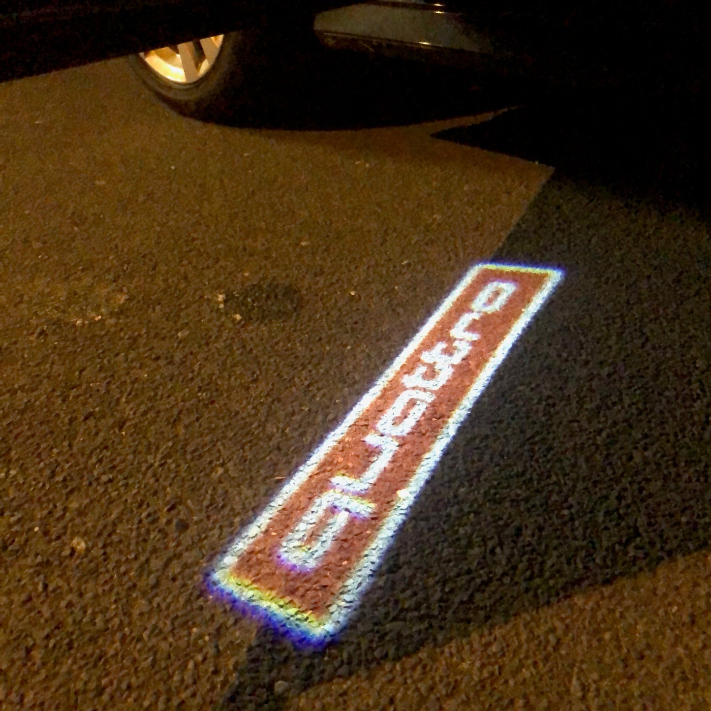 AUDI QUATTRO LOGO PROJECTOT LIGHTS Nr.83 (quantity 1 = 2 Logo Films /2 door lights)