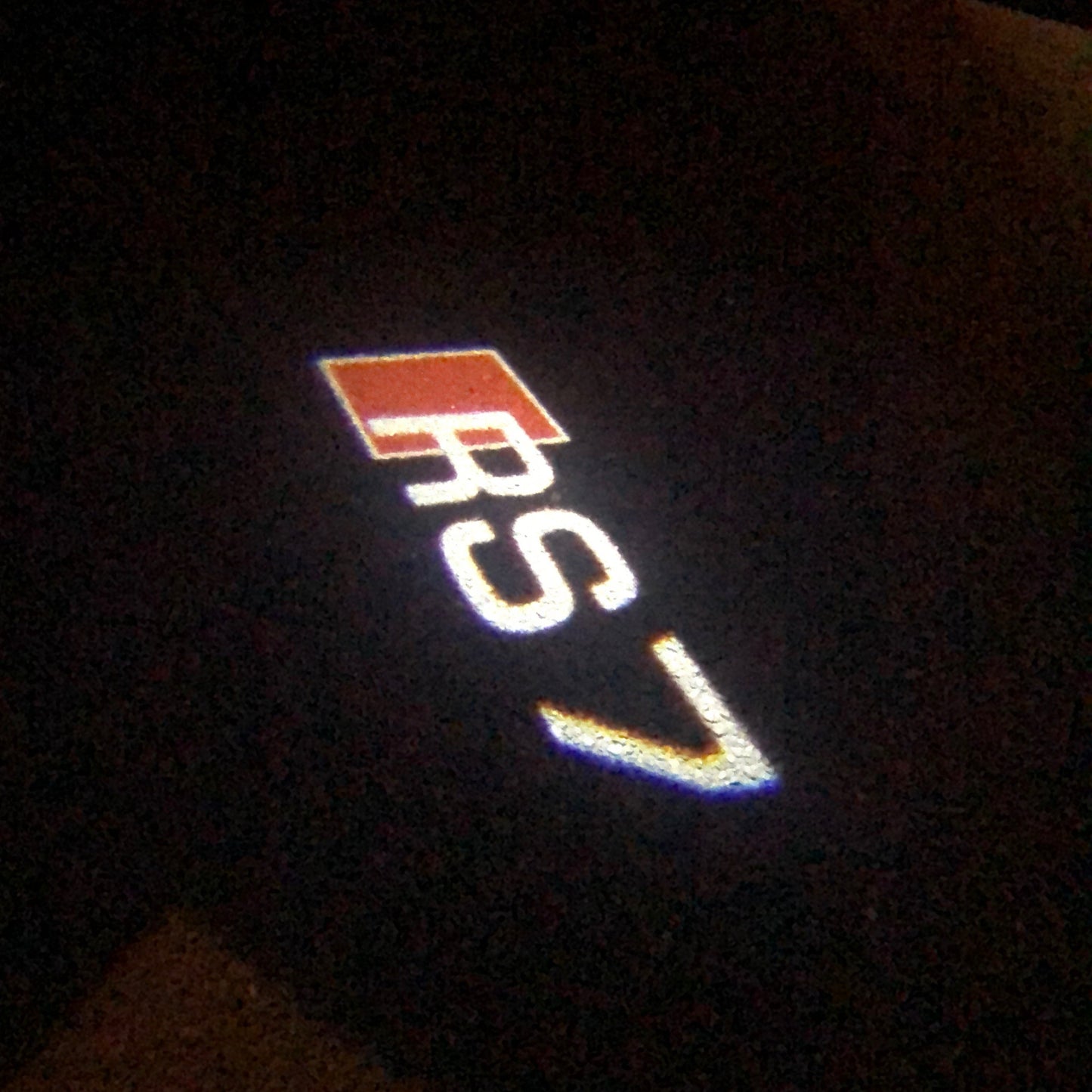AUDI RS7 LOGO PROJECTOT LIGHTS Nr.56 (quantity 1 = 2 Logo Films /2 door lights)