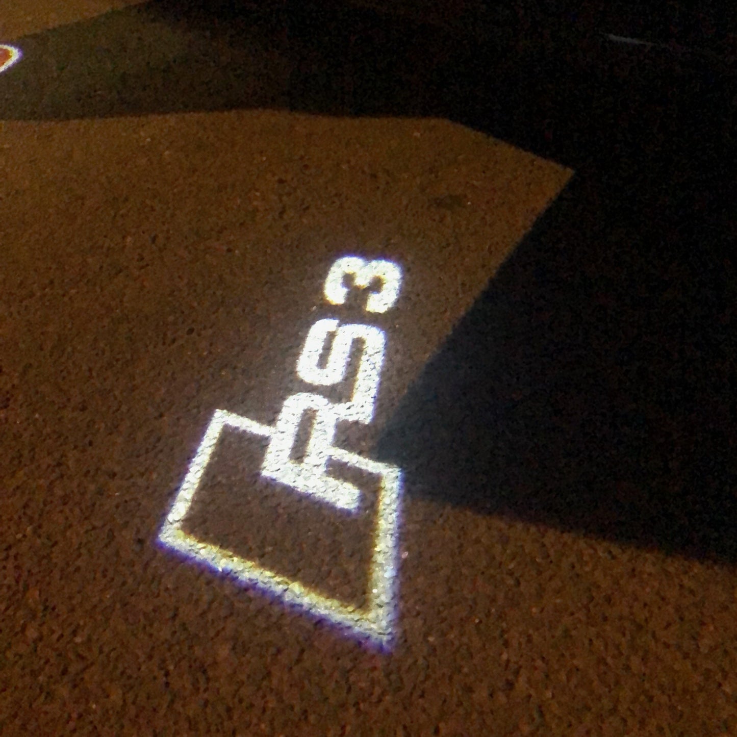 AUDI RS3 LOGO PROJECTOT LIGHTS Nr.120 (quantity 1 = 2 Logo Films /2 door lights)