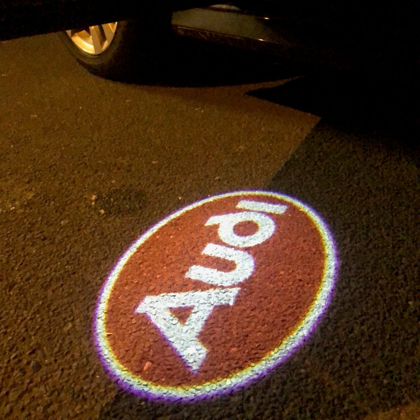 AUDI Original LOGO PROJECTOT LIGHTS Nr.006 (quantity 1 = 2 Logo Films /2 door lights)