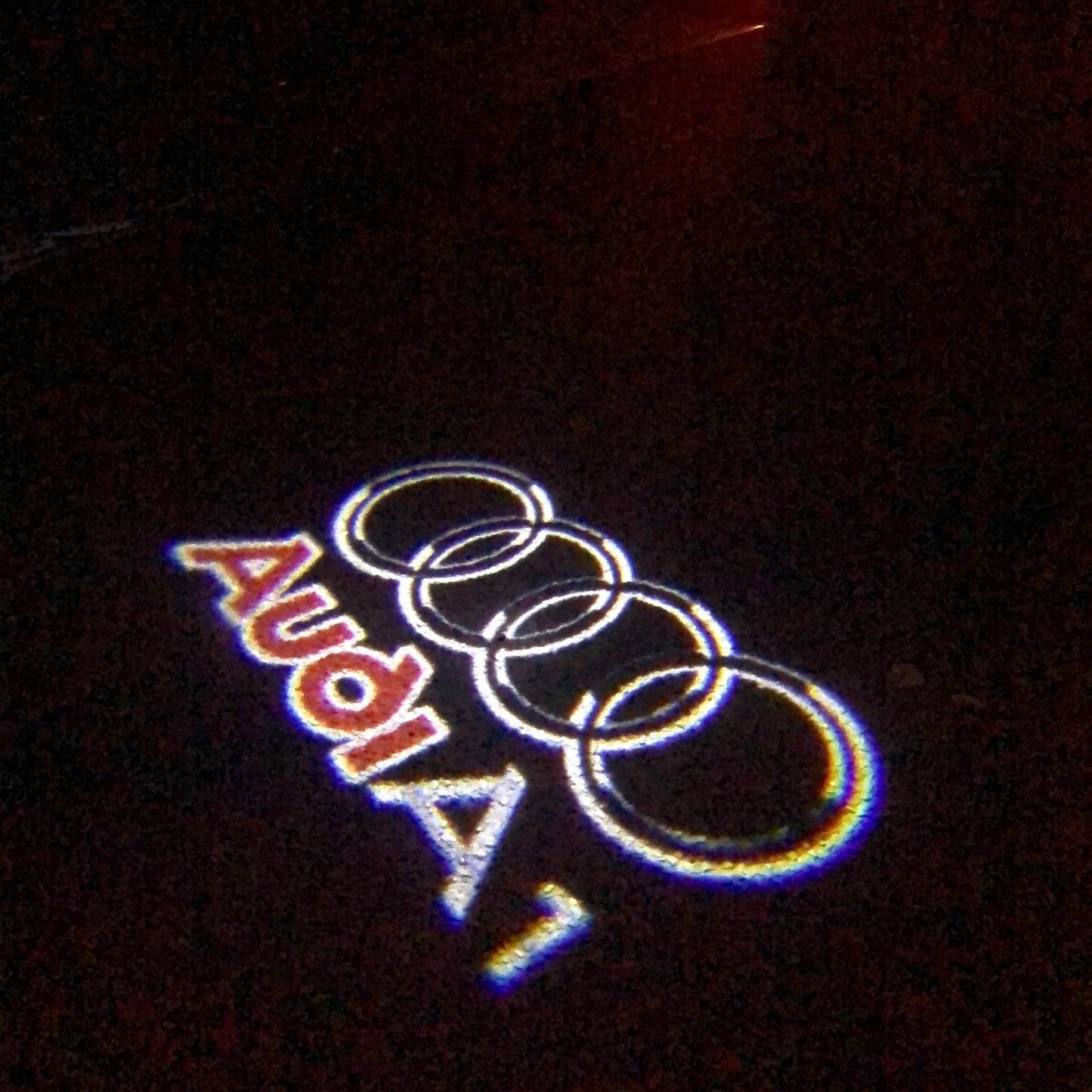 AUDI A1 LOGO PROJECTOT LIGHTS Nr.125 (quantity 1 = 2 Logo Films /2 door lights)