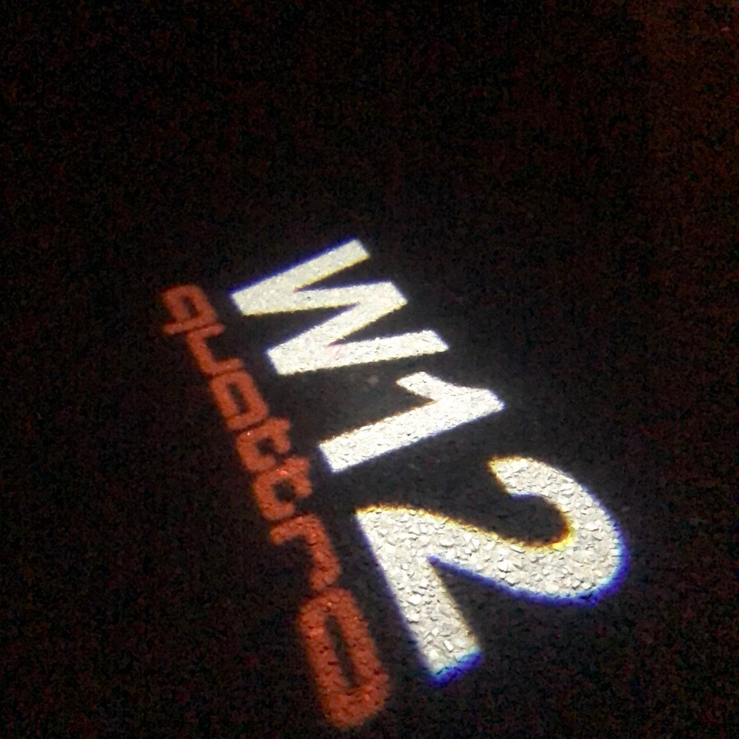 AUDI W12 LOGO PROJECTOT LIGHTS Nr.75 (quantity 1 = 2 Logo Films /2 door lights)