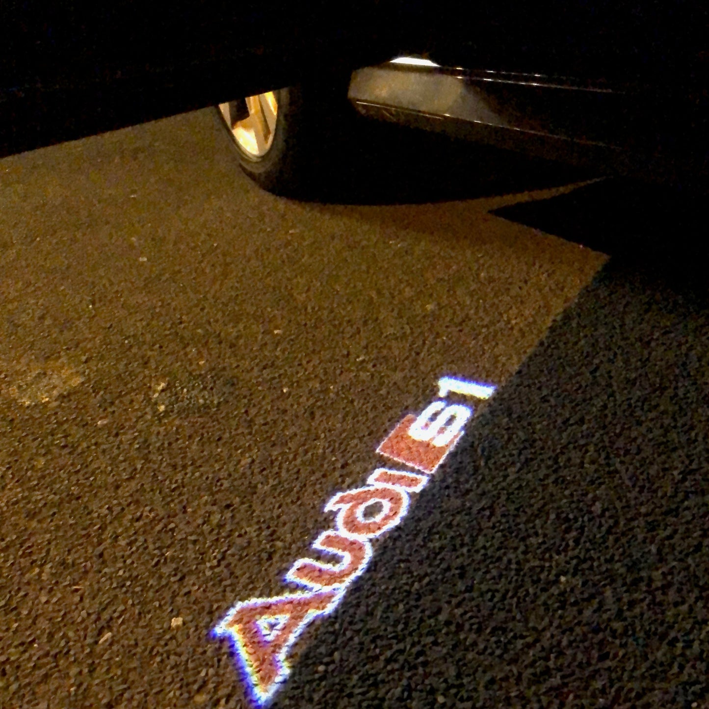 AUDI S1 LOGO PROJECTOT LIGHTS Nr.96 (quantity 1 = 2 Logo Films /2 door lights)