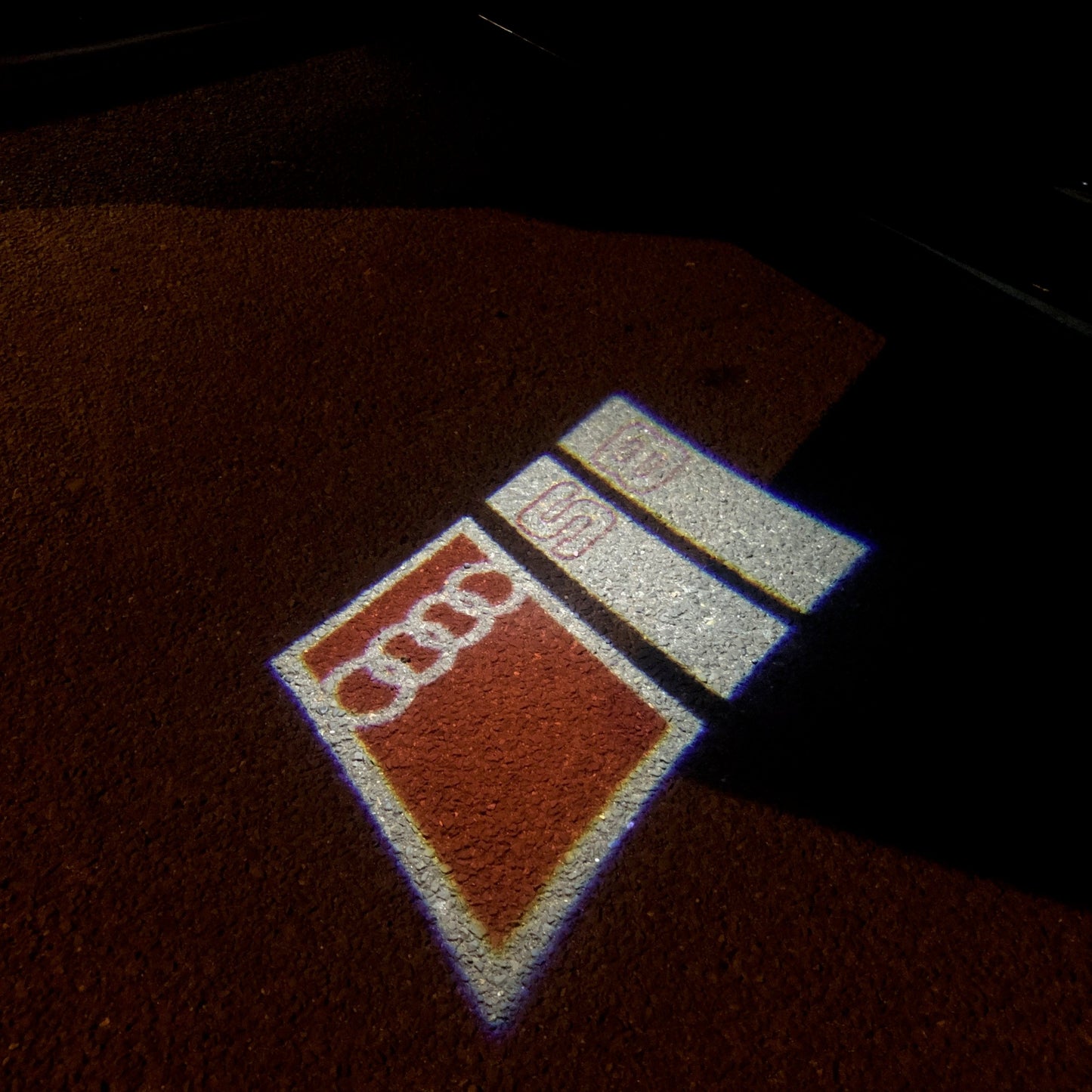 AUDI S8 LOGO PROJECTOT LIGHTS Nr.103 (quantity 1 = 2 Logo Films /2 door lights)