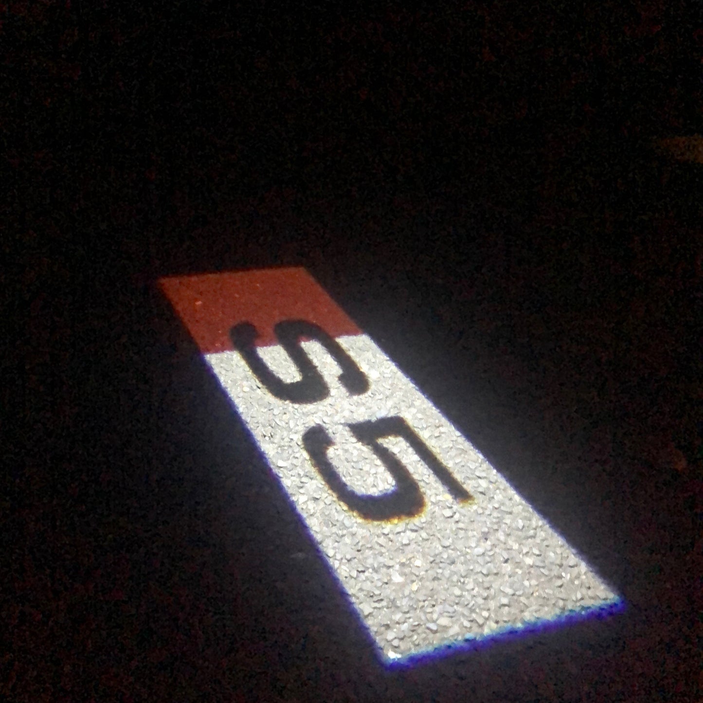 AUDI S5 LOGO PROJECTOT LIGHTS Nr.132 (quantity 1 = 2 Logo Films /2 door lights)