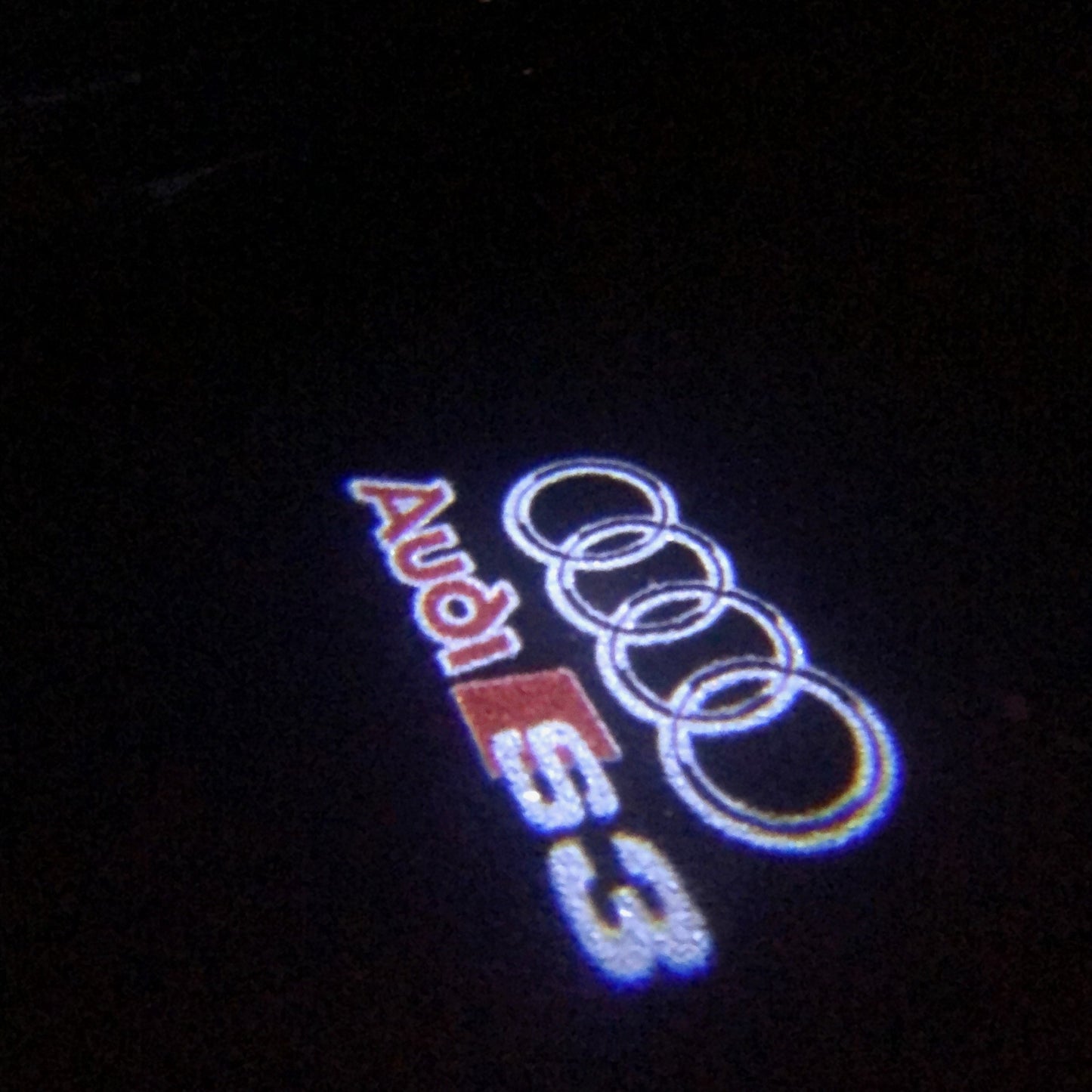 AUDI S3 LOGO PROJECTOT LIGHTS Nr.33 (quantity 1 = 2 Logo Films /2 door lights)