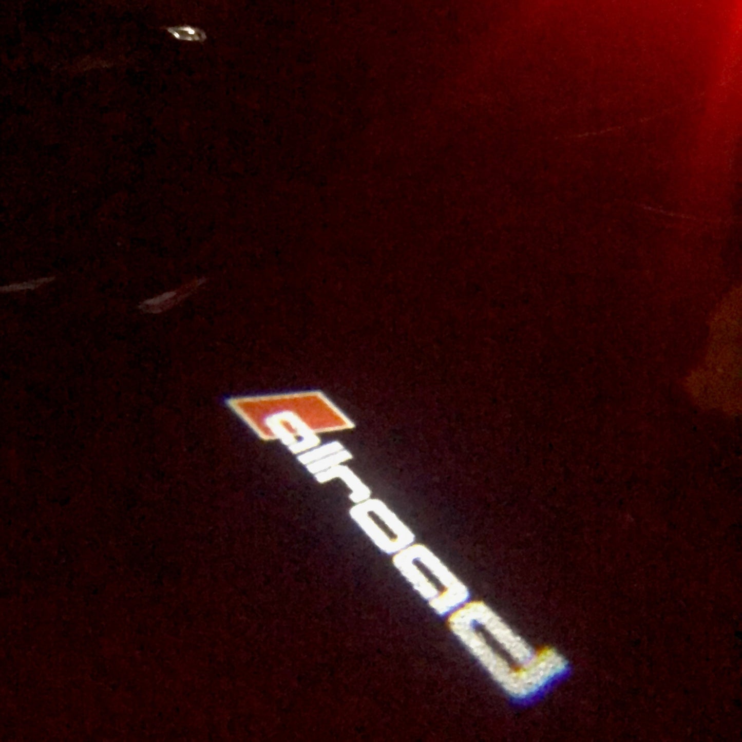 AUDI ALLROAD LOGO PROJECTOT LIGHTS Nr.03 (quantity 1 = 2 Logo Films /2 door lights)