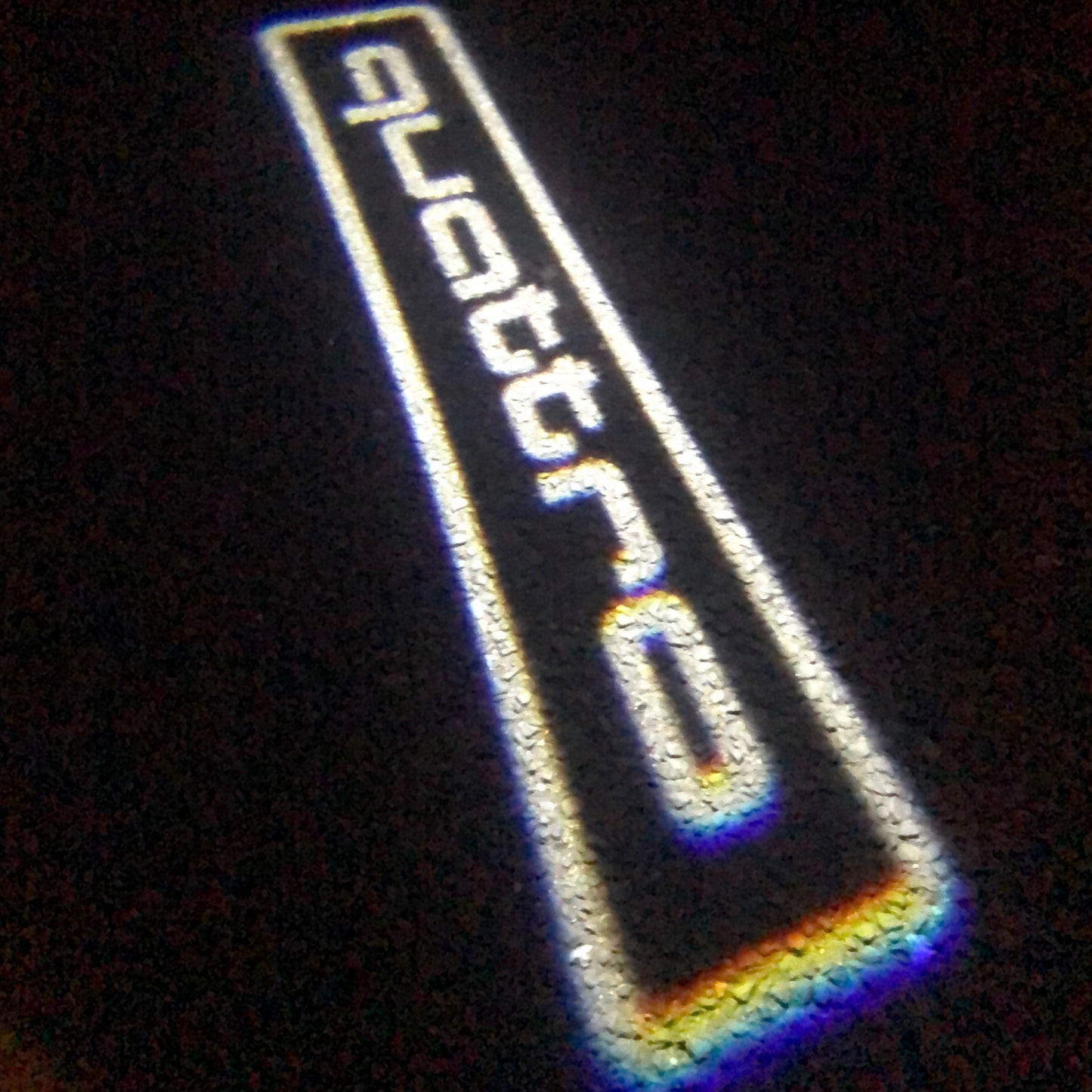 AUDI QUATTRO LOGO PROJECTOT LIGHTS Nr.85 (quantity 1 = 2 Logo Films /2 door lights)