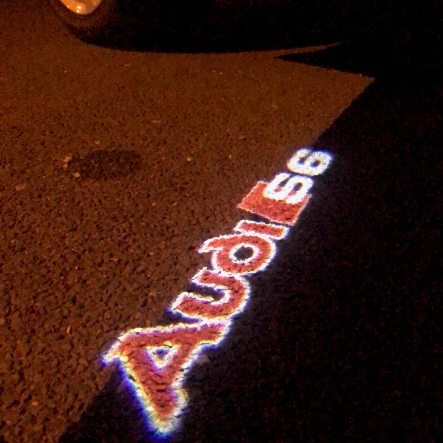 AUDI S6 LOGO PROJECTOT LIGHTS Nr.92 (quantity 1 = 2 Logo Films /2 door lights)