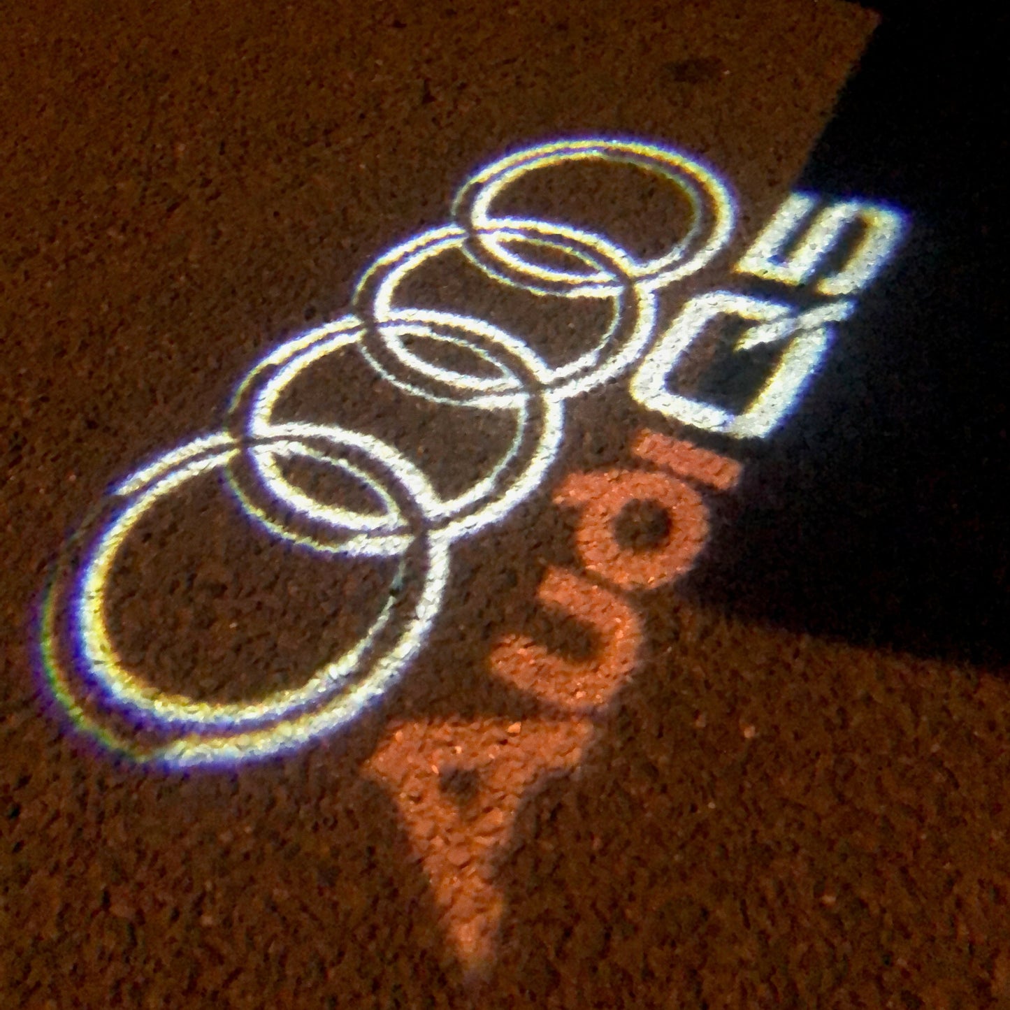 AUDI Q5 LOGO PROJECTOT LIGHTS Nr.48 (quantity 1 = 2 Logo Films /2 door lights)