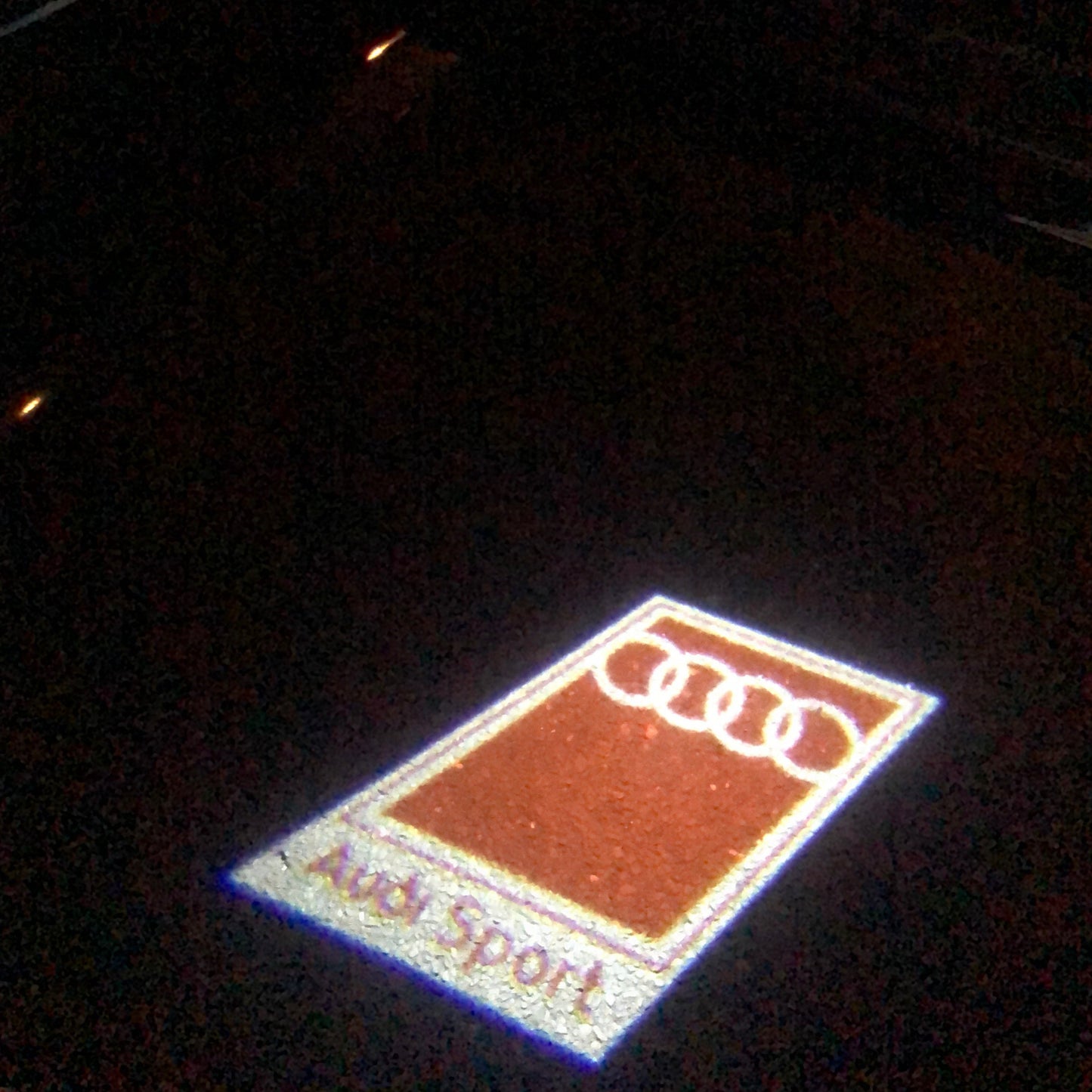 AUDI SPORT LOGO PROJECTOT LIGHTS Nr.112 (quantity 1 = 2 Logo Films /2 door lights)