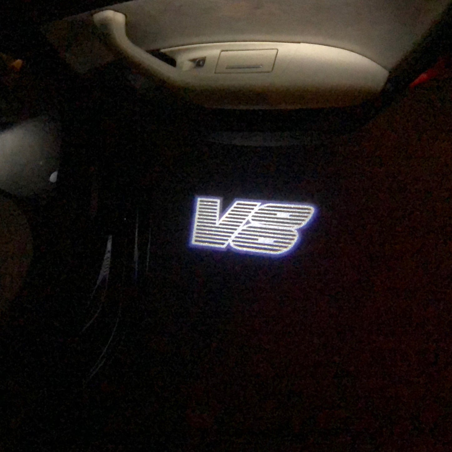 Volkswagen Door lights V8 Logo Nr. 68 (quantity 1 = 2 Logo Films /2 door lights)