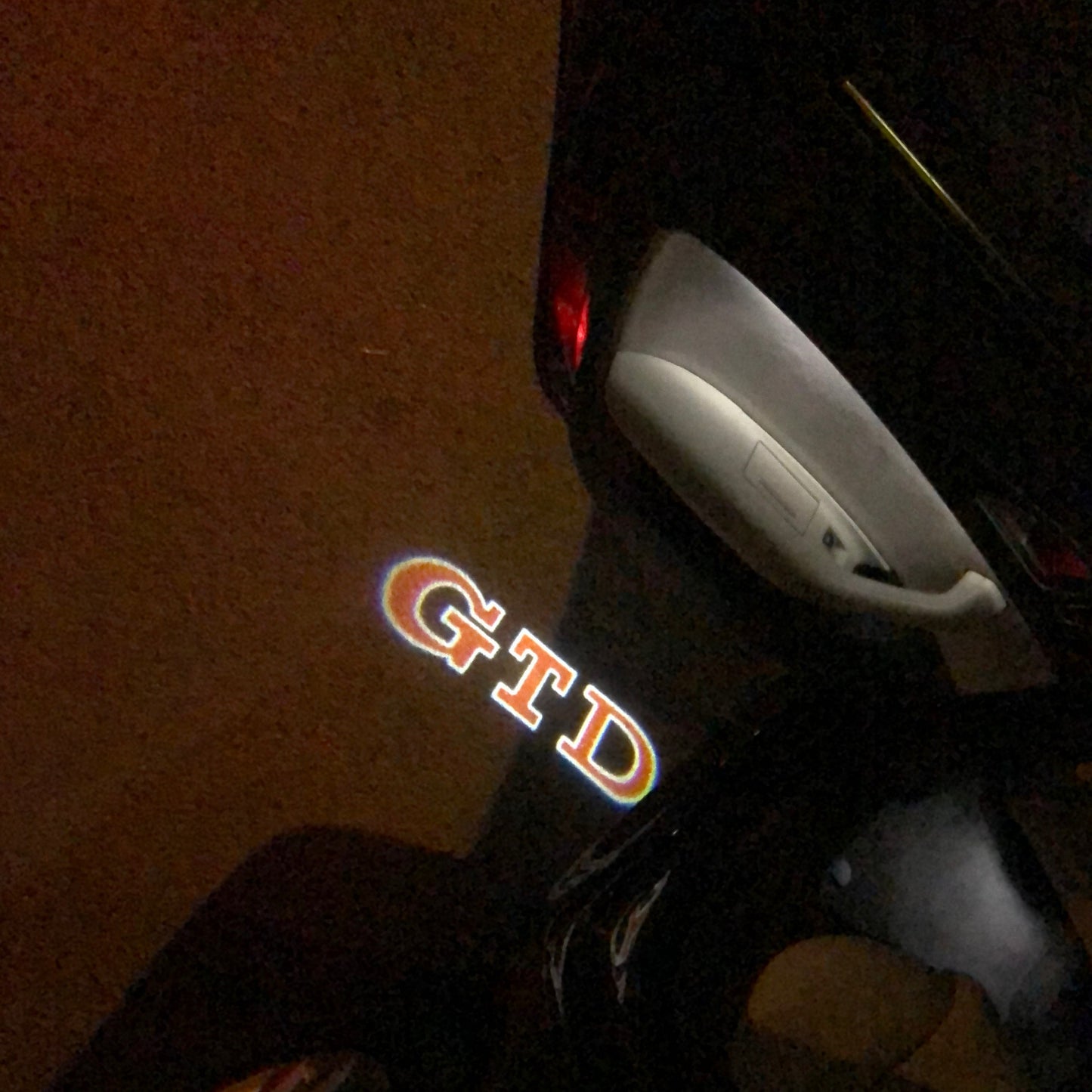 Volkswagen Door lights GTD Logo Nr. 45 (quantity 1 = 2 Logo Films /2 door lights)