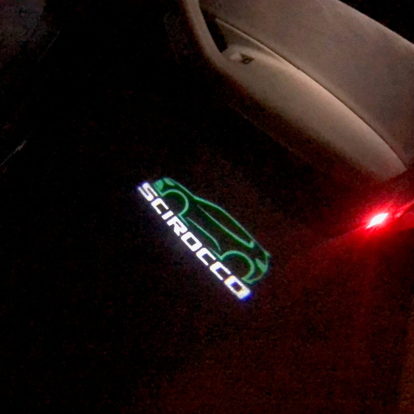 Volkswagen Door lights SCIROCCO Logo Nr. 62 (quantity 1 = 2 Logo Films /2 door lights)