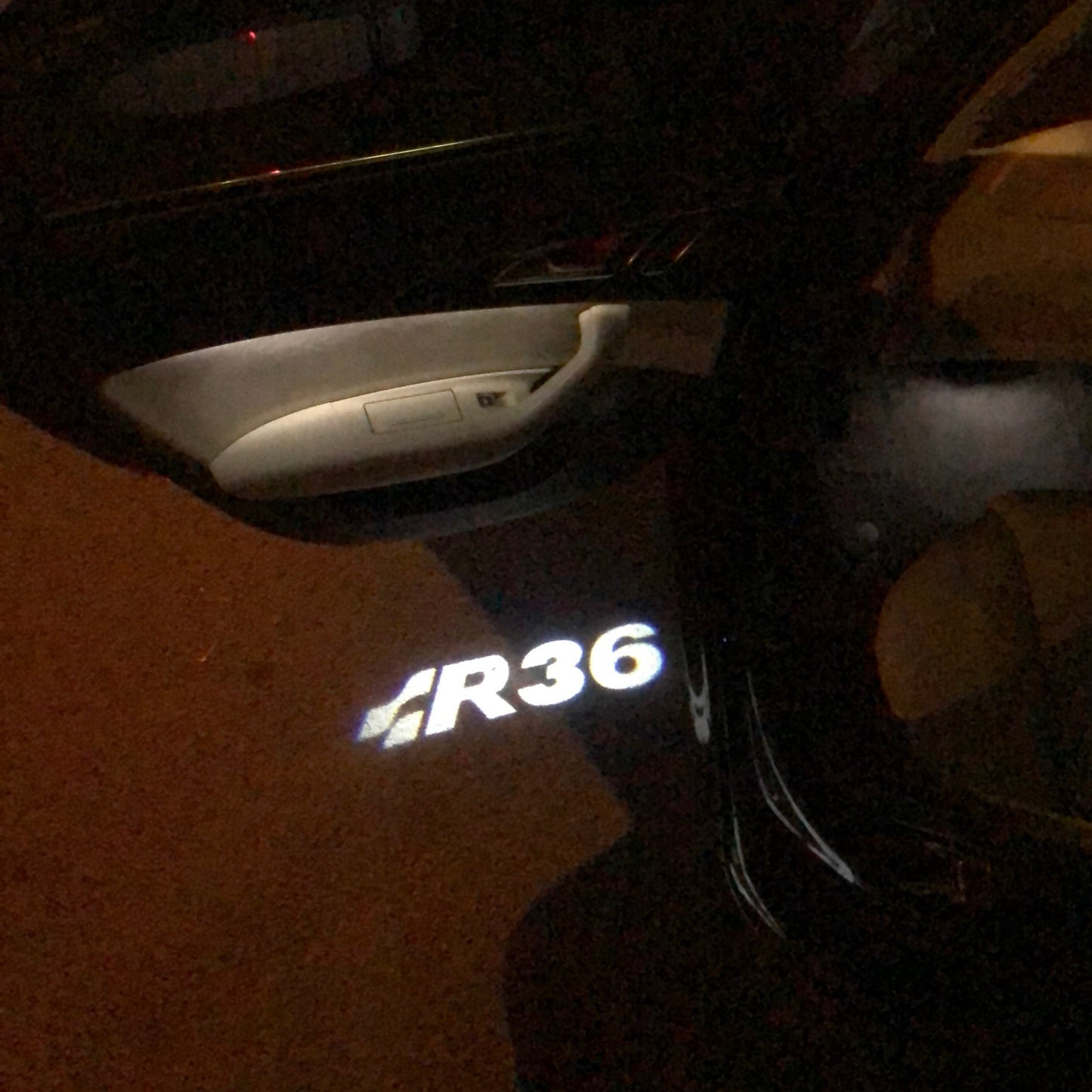 Volkswagen Door lights R36 Logo Nr.23 (quantity 1 = 2 Logo Films /2 door lights)