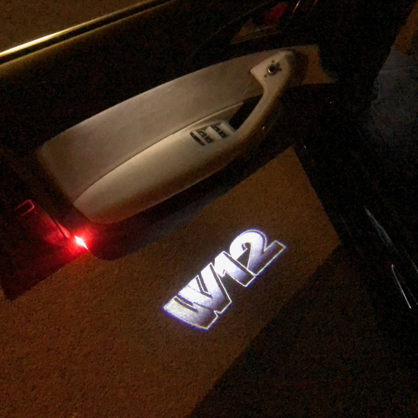 Volkswagen Door lights W12 Logo Nr. 99 (quantity 1 = 2 Logo Films /2 door lights)