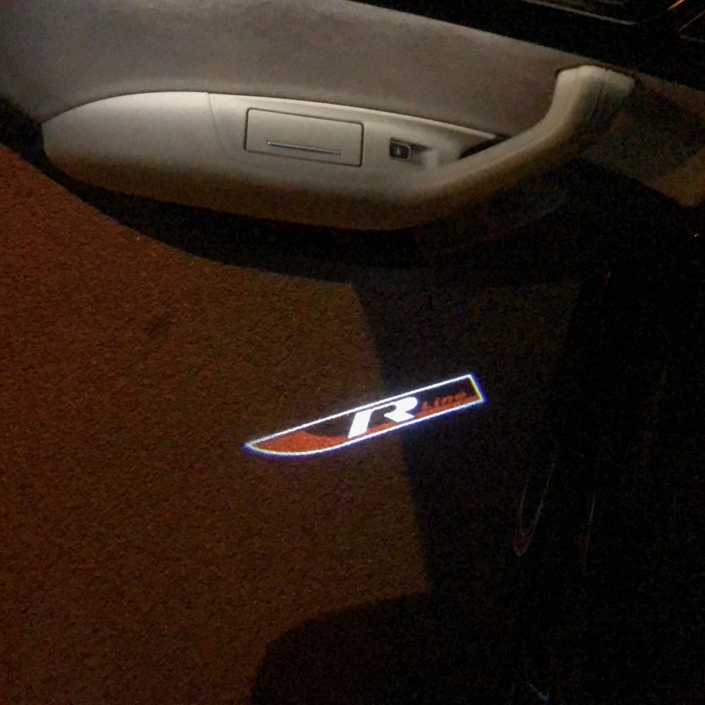 Volkswagen Door lights R LINE Logo Nr. 79 (quantity 1 = 2 Logo Films /2 door lights)