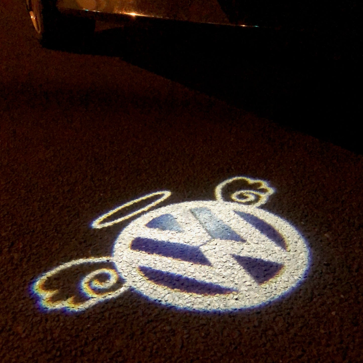 Volkswagen Door lights Original Logo Nr. 10 ( quantity 1 = 2 logo film / 2 door lights)