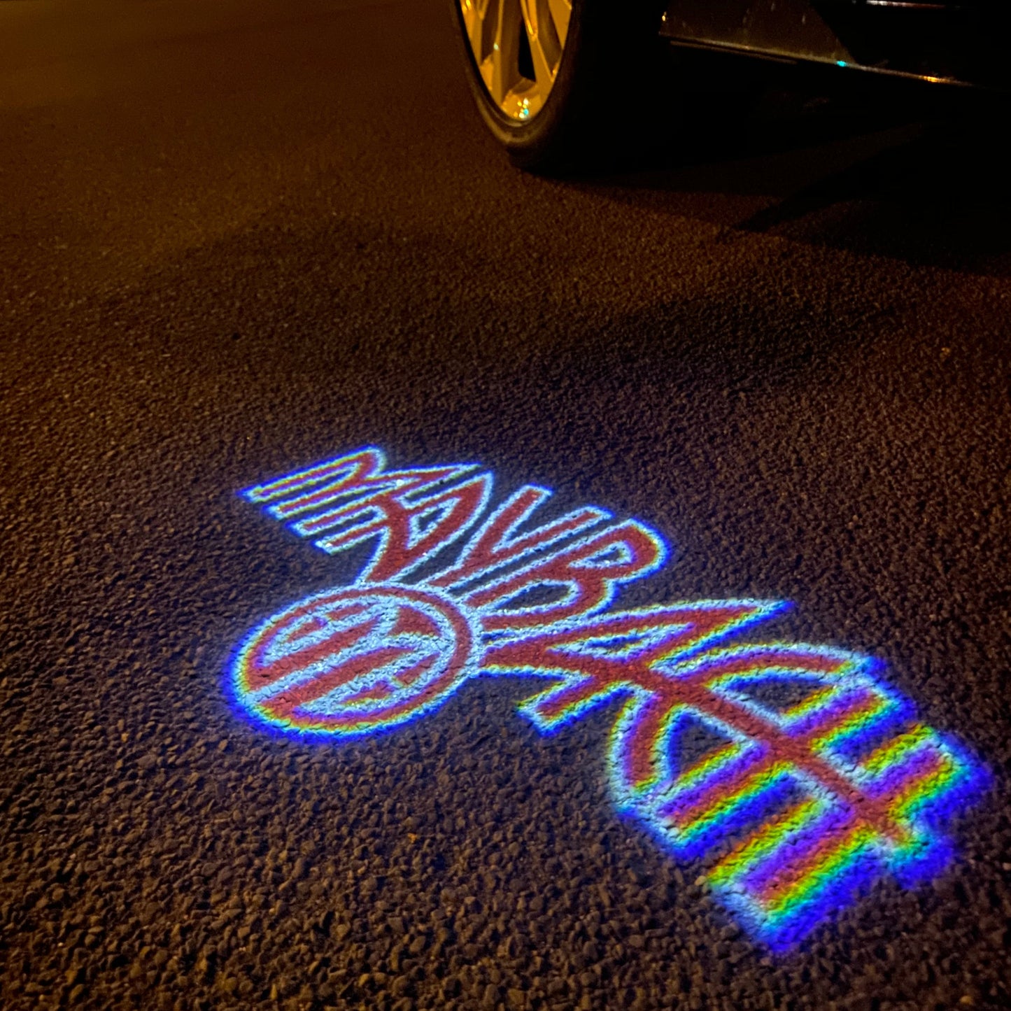 MAYBACH LOGO PROJECTOT LIGHTS Nr.1307 (quantity 1 = 2 Logo Films /2 door lights)