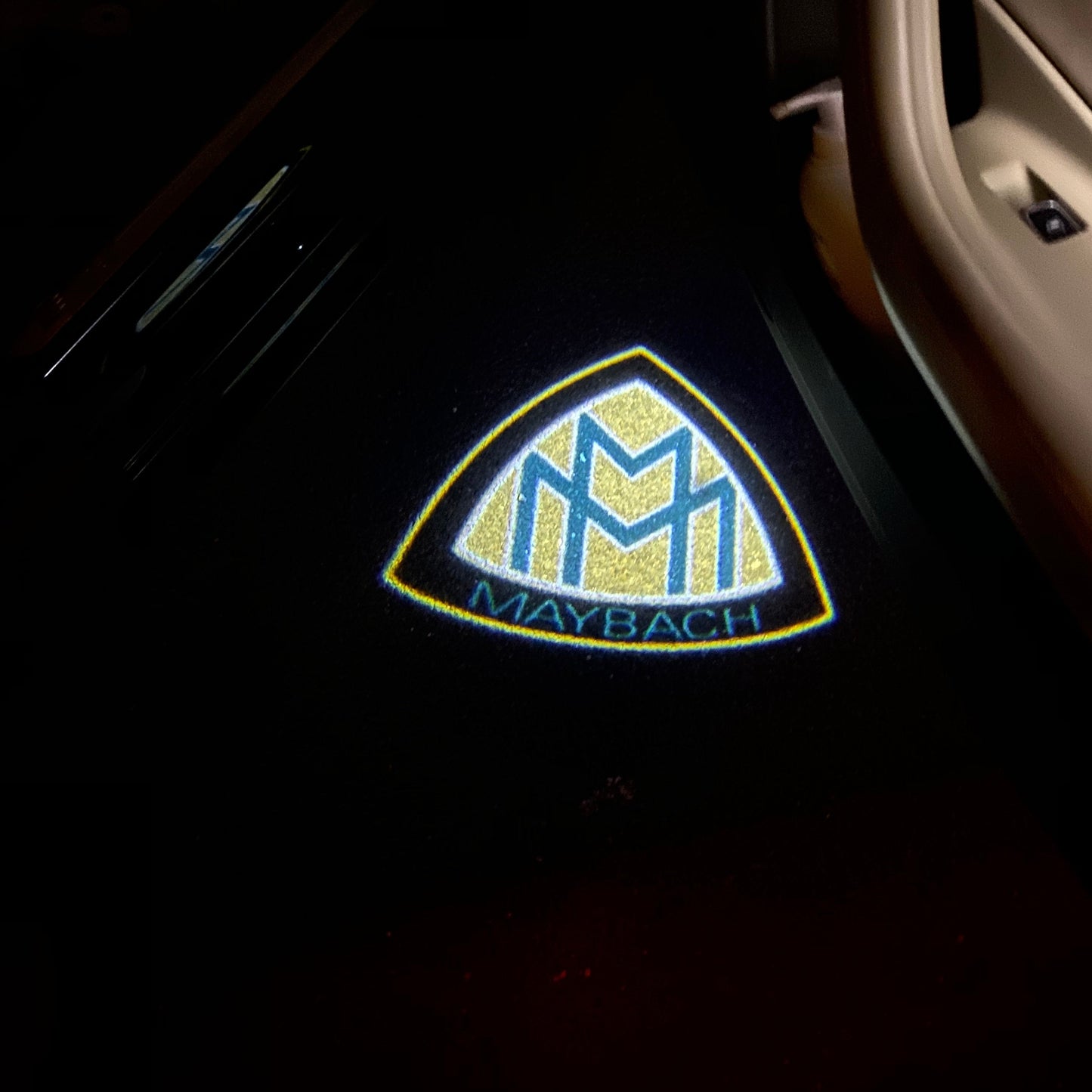 MAYBACH LOGO PROJECTOT LIGHTS Nr.1327 (quantity 1 = 2 Logo Films /2 door lights)