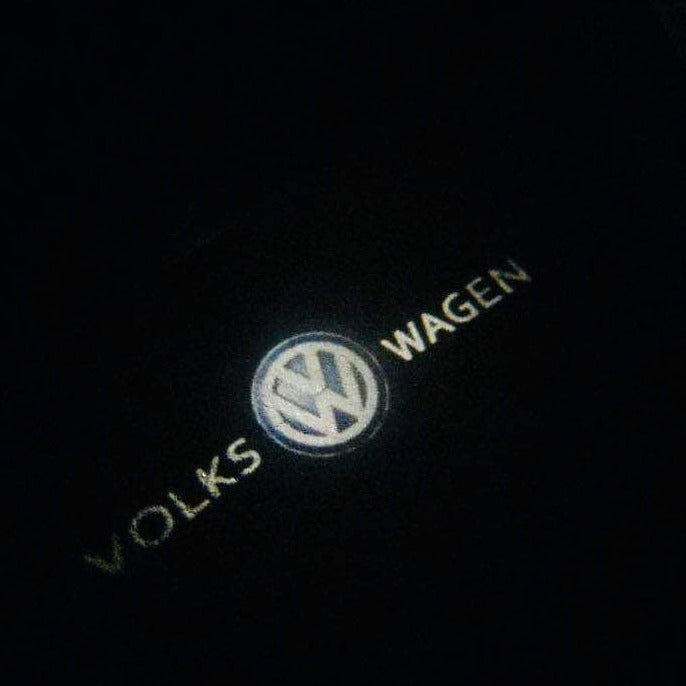Volkswagen Door lights Original Logo Nr. 05 ( quantity 1 = 2 logo film / 2 door lights)
