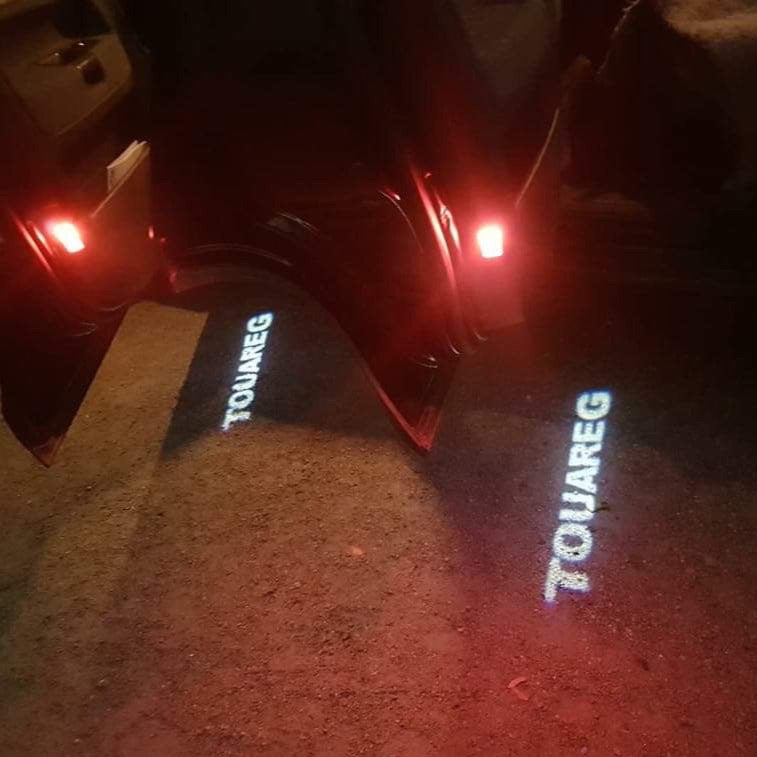 Volkswagen Door lights TOUAREG Logo Nr. 39 ( quantity 1 = 2 Logo Film / 2 door lights)