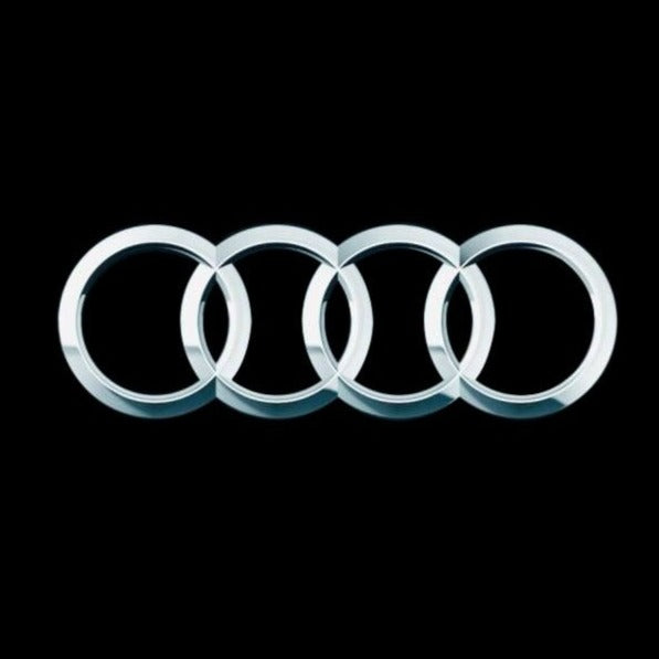 AUDI 4 RINGS LOGO PROJECTOT LIGHTS Nr.04 (quantity 1 = 2 Logo Films /2 door lights)