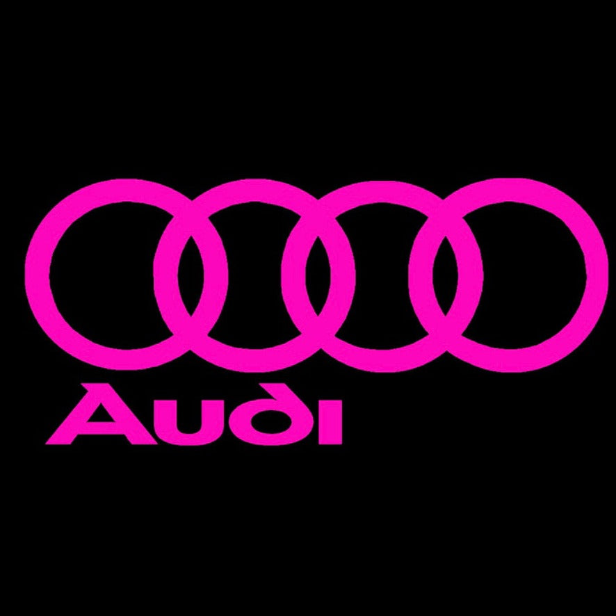 AUDI Original LOGO PROJECTOT LIGHTS Nr.003 (quantity 1 = 2 Logo Films /2 door lights)