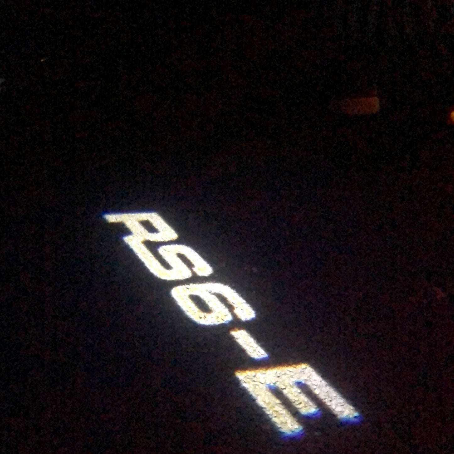 AUDI RS6-E LOGO PROJECTOT LIGHTS Nr.77 (quantity 1 = 2 Logo Films /2 door lights)
