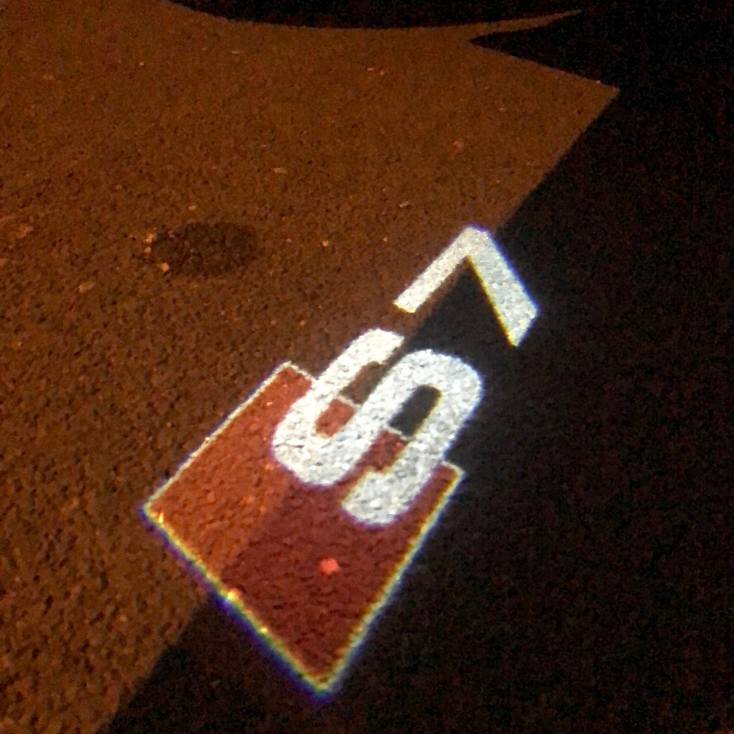 AUDI S7 LOGO PROJECTOT LIGHTS Nr.28 (quantity 1 = 2 Logo Films /2 door lights)