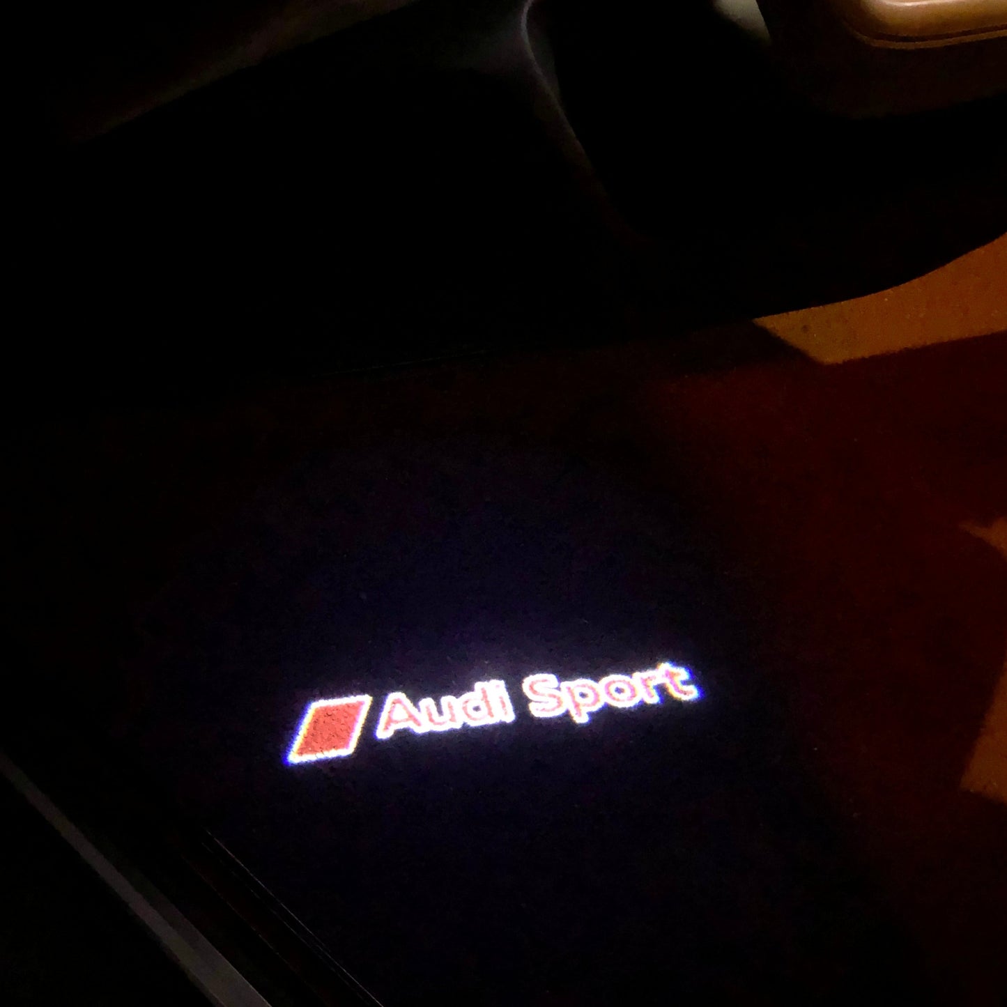 AUDI SPORT LOGO PROJECTOT LIGHTS Nr.31 (quantity 1 = 2 Logo Films /2 door lights)
