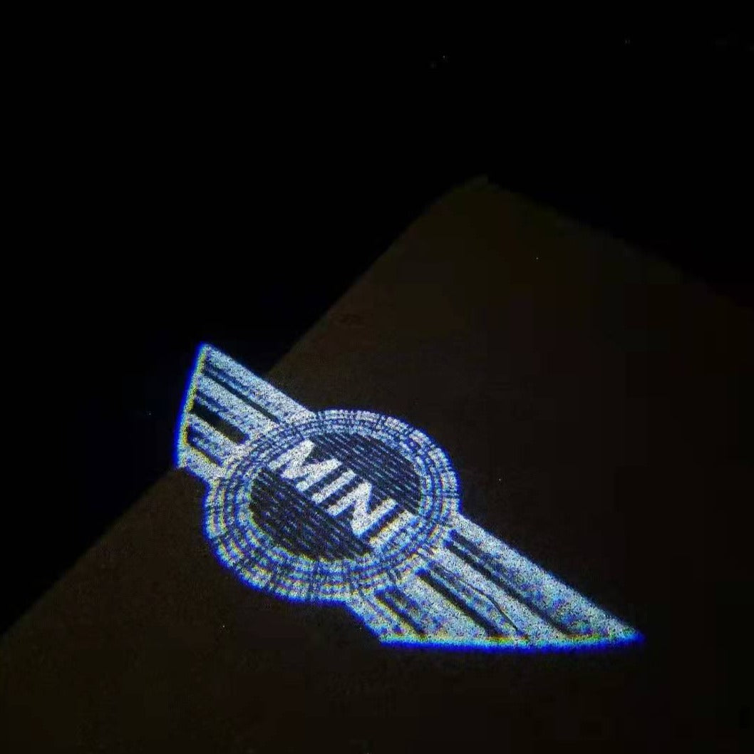 MINI ORIGINAL LOGO PROJECROTR LIGHTS Nr.57 (quantity 1 = 2 Logo Film / 2 door lights)